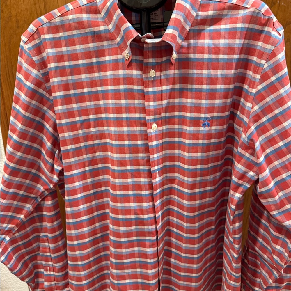 Brooks Brothers Red and Blue Checkered Shirt